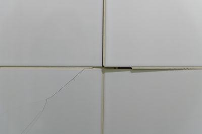 Damaged Glass Tile Surface